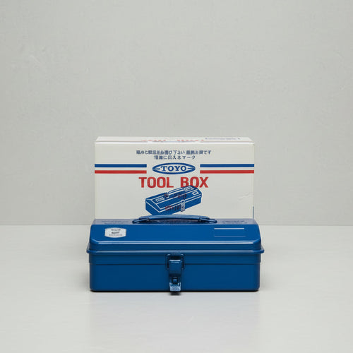 Blue toolbox with a white box featuring 'TOYO' branding on a light background