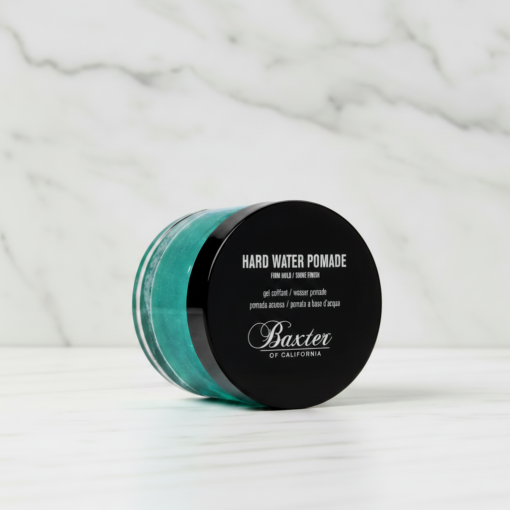 Baxter Hard Water Pomade — Marble Background
